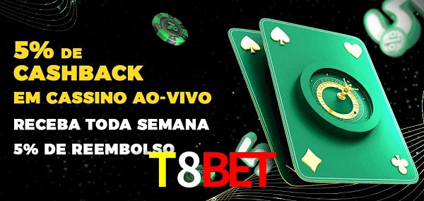 Promoções do cassino ao Vivo T8Bet